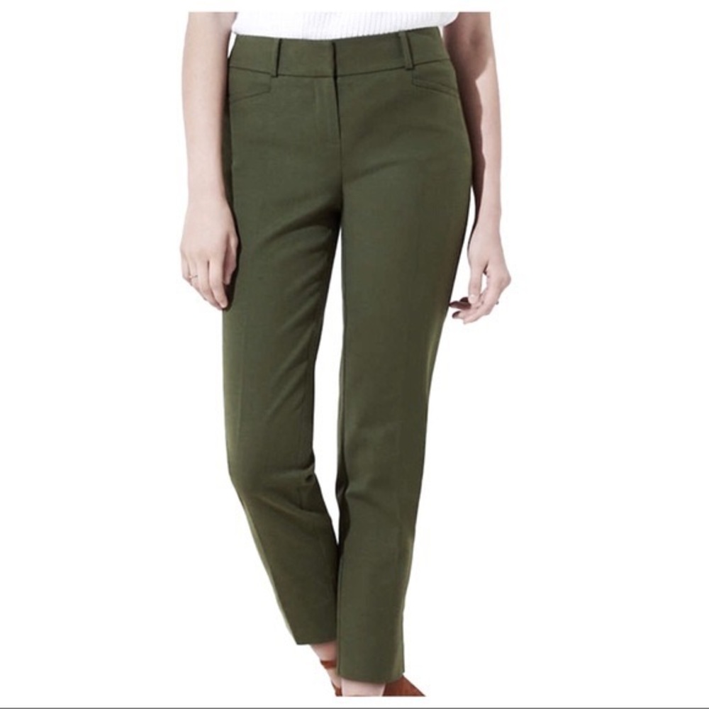 LOFT Dark Green Slacks